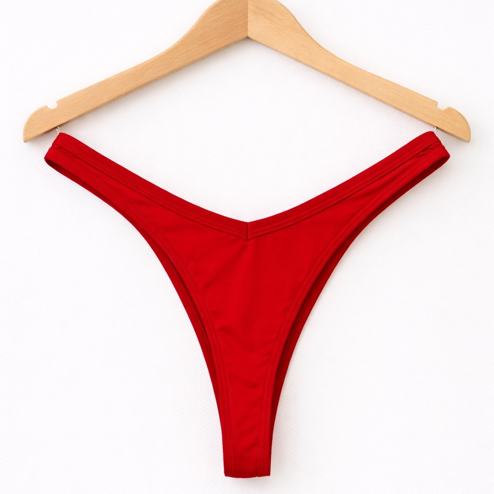 Boutine LA Red High-Cut Bikini Bottom